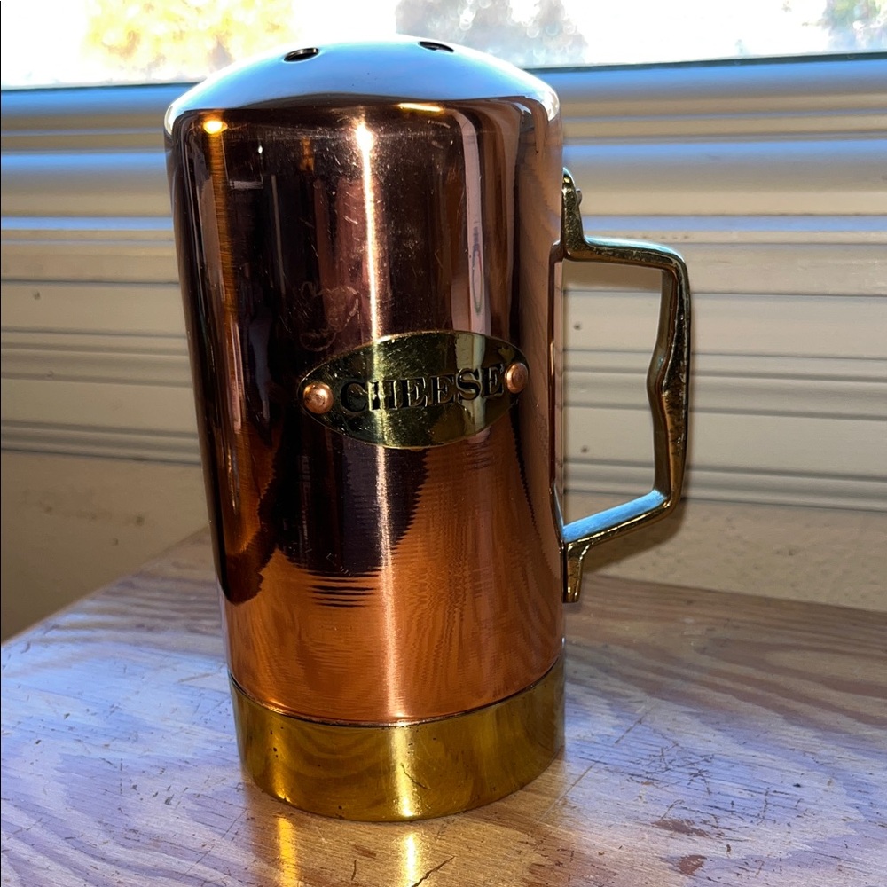 Copper and Gold Cheese Shakerโ EUC